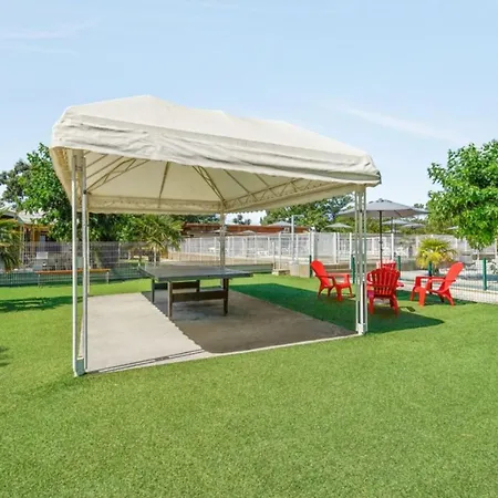 Campingplatz Mobil-home Les Bains 4pers Andernos-les-Bains